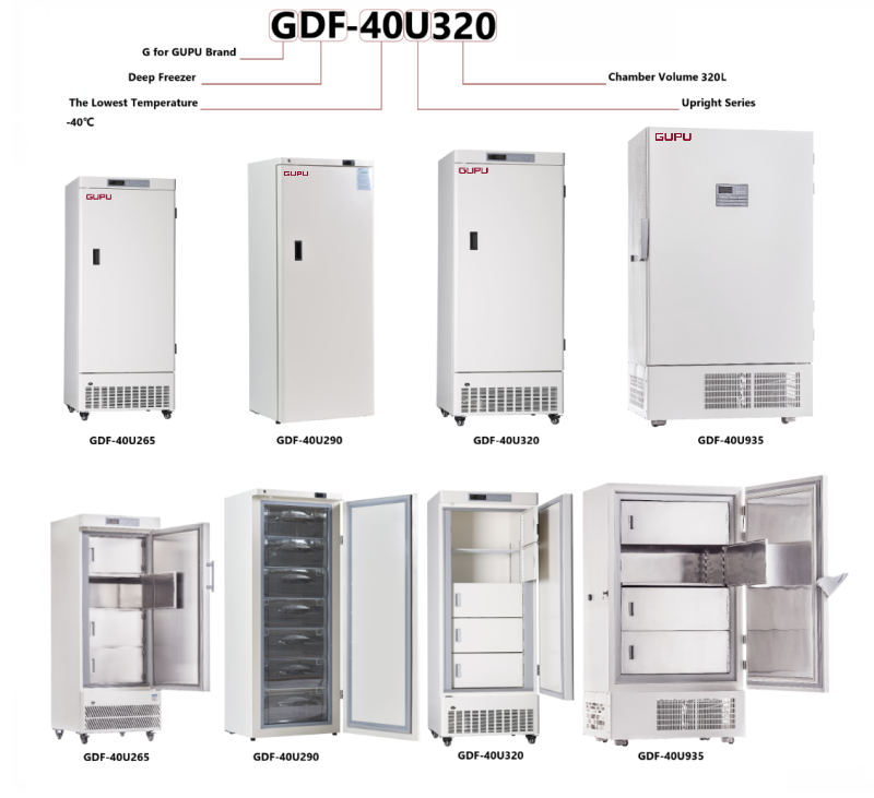 Upright -40℃ Medical Deep Freezer 265L(图1) Upright -40℃ Medical Deep Freezer 265L(图1)
