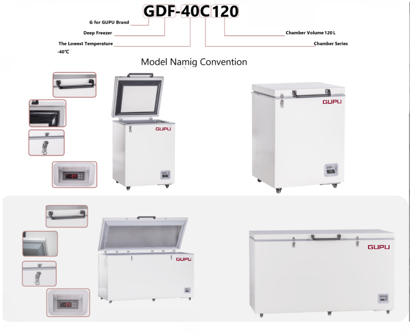 Chest -40℃ Medical Deep Freezer 120/500L(图1) Chest -40℃ Medical Deep Freezer 120/500L(图1)